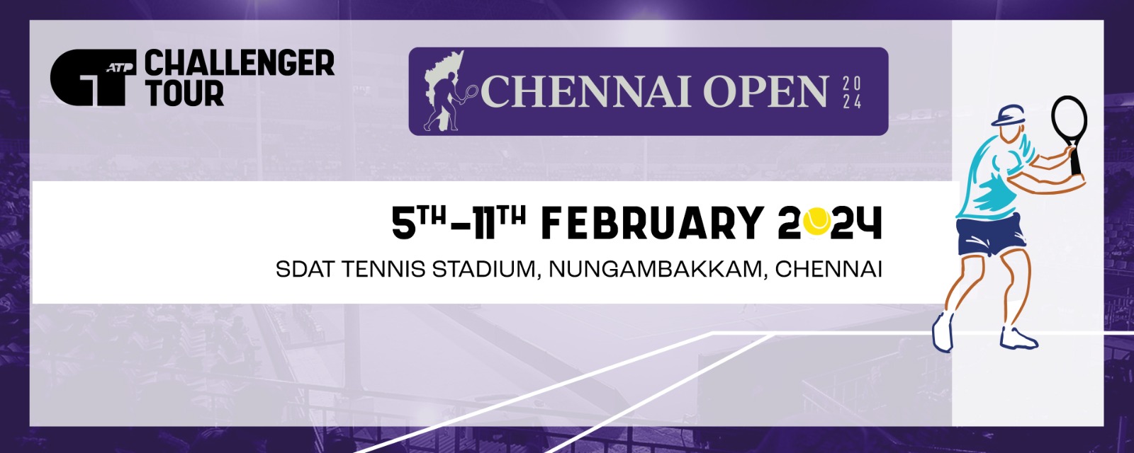 Chennai Open ATP Challenger 100 2024 Tamil Nadu Tennis Association